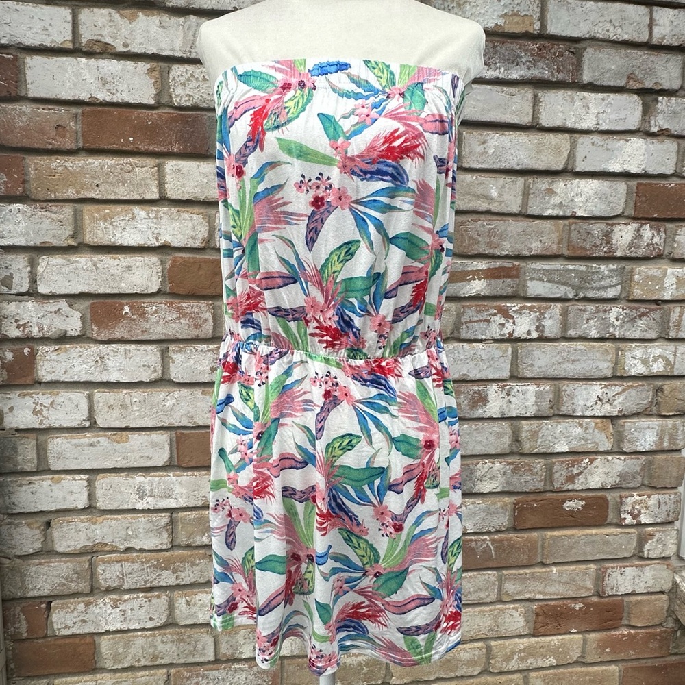 Outdoor Oasis Strapless Beach Summer Dress Swimsuit Cover